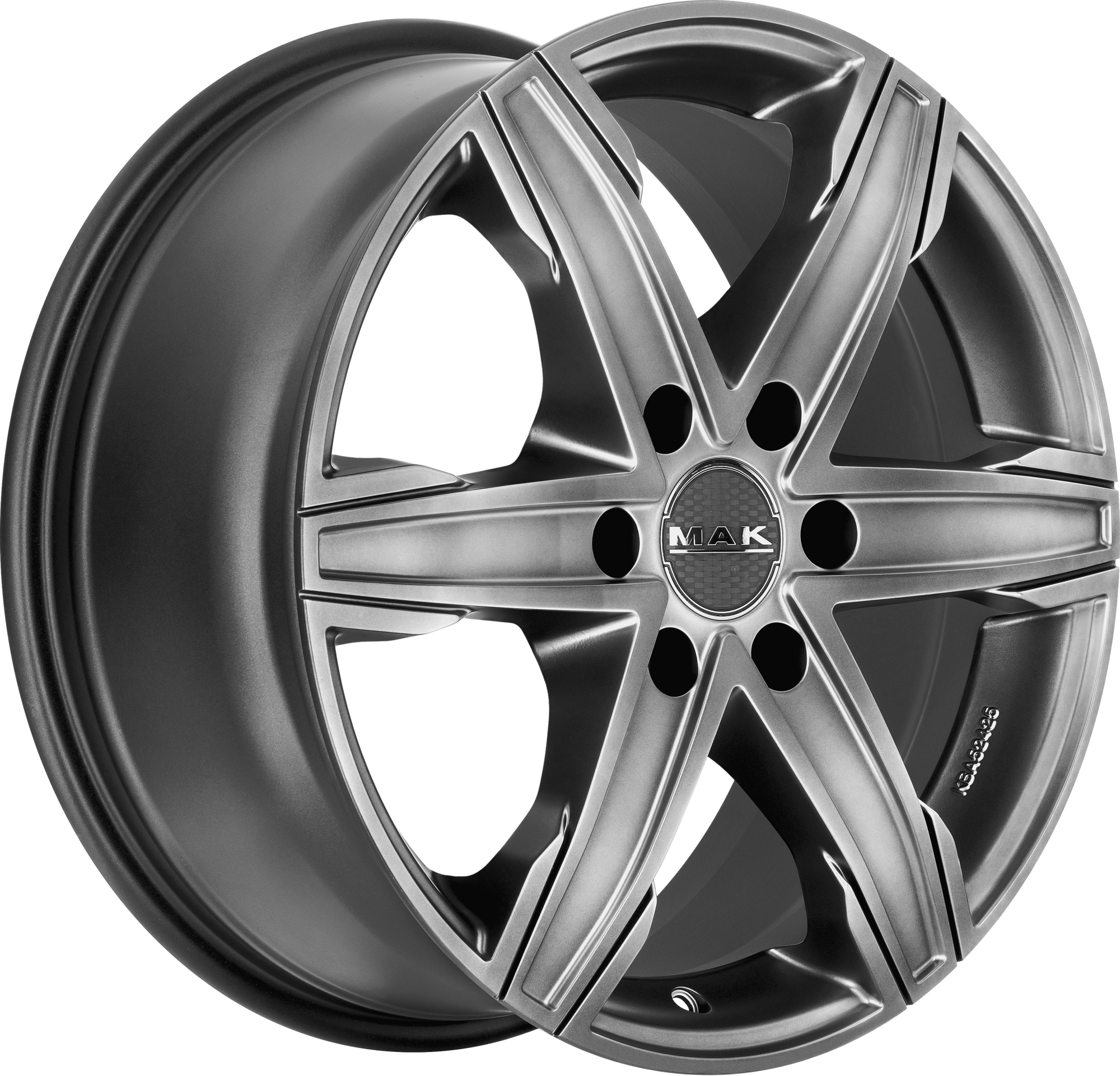 MAK King6 Matte Titanium 16x6.5 +20 6x139.7mm 106.1mm