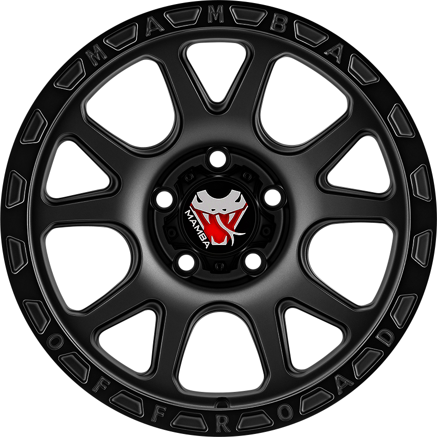 Mamba M27 Matte Black 18x9 +12 6x139.7mm 106.1mm - Wheelwiz
