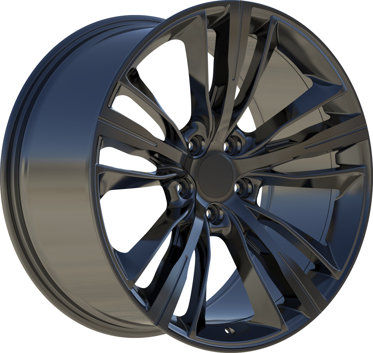 YKW Replica MF7 Gloss Black 18x8 +35 5x120mm 74.1mm - Wheelwiz