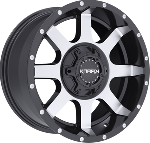 Krank Slick Gloss Black w/ Machined Face 17x9 +18 5x127|5x139.7mm 77.8mm - Wheelwiz