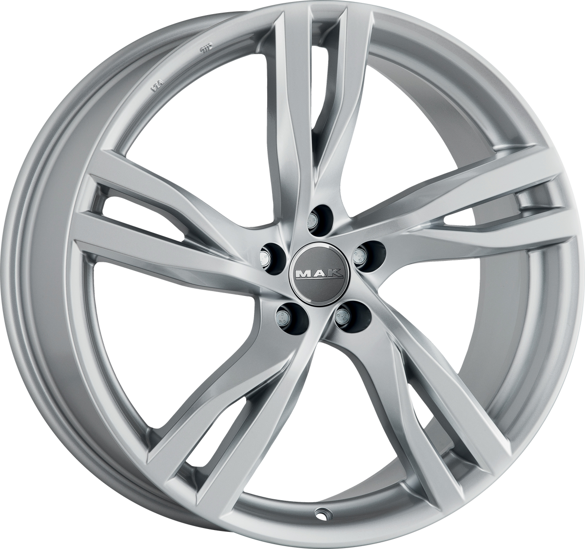 MAK STOCKHOLM Silver 18x8 +55 5x108mm 63.4mm - Wheelwiz