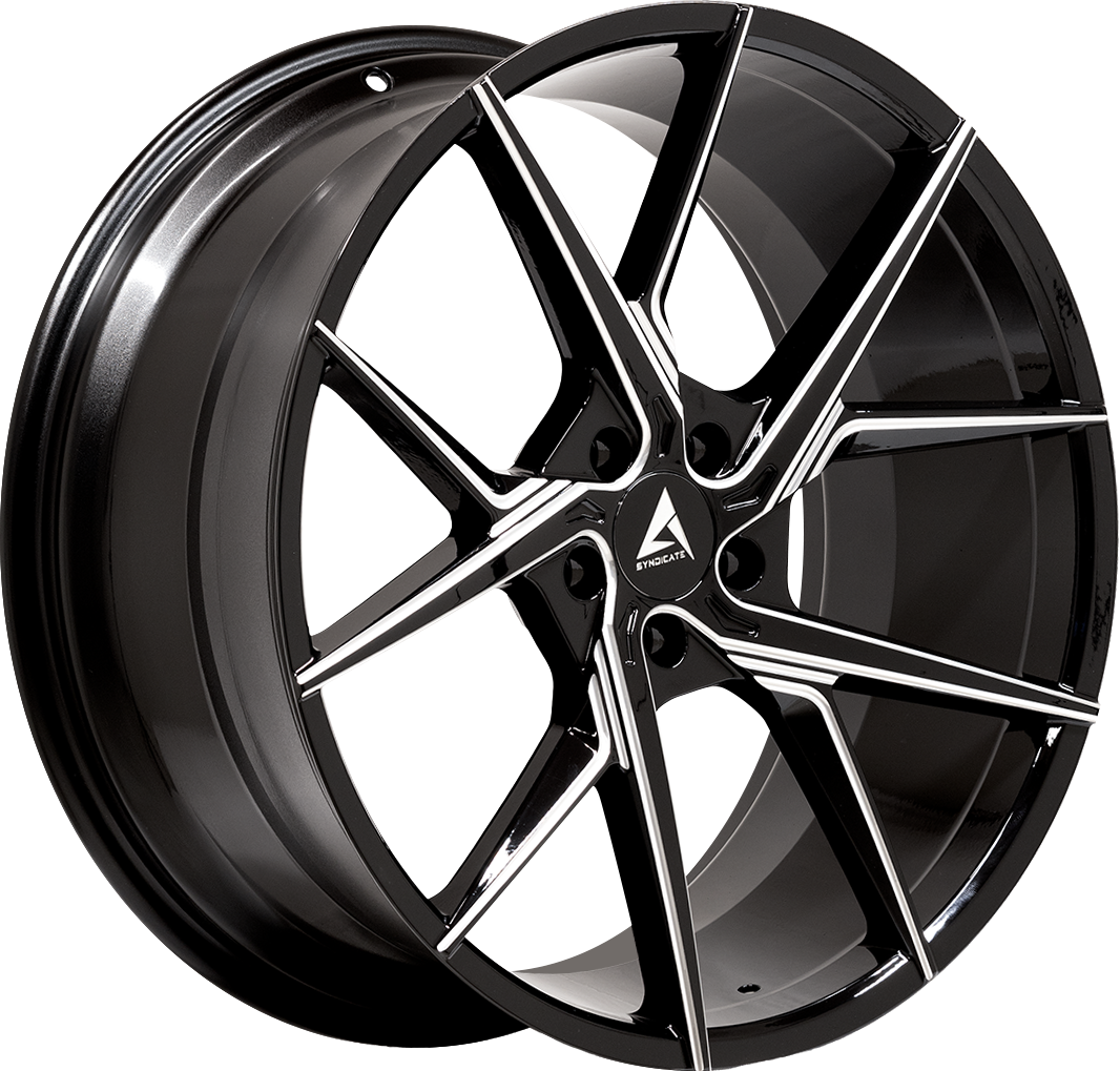 Armed Wheels Phantom Gloss Black Milled 19x8.5 +35 5x120mm 74.1mm - Wheelwiz