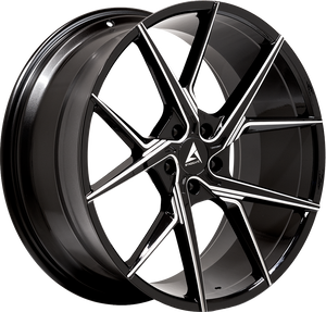 Armed Wheels Phantom Gloss Black Milled 19x8.5 +35 5x120mm 74.1mm - Wheelwiz