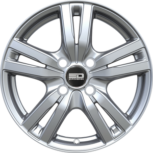 Euro Design Ottano - EFS Hyper Silver 17x7 +38 4x100|4x108|4x114.3|4x98mm 67.1mm - WheelWiz