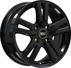 Euro Design Ottano - EFS Gloss Black 15x6 +35 5x100|5x105|5x110|5x112|5x115|5x118|5x108|5x114.3|5x98mm 72.6mm - WheelWiz