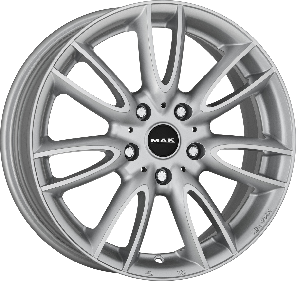 MAK JACKIE W Silver 17x7 +54 5x112mm 66.6mm - Wheelwiz