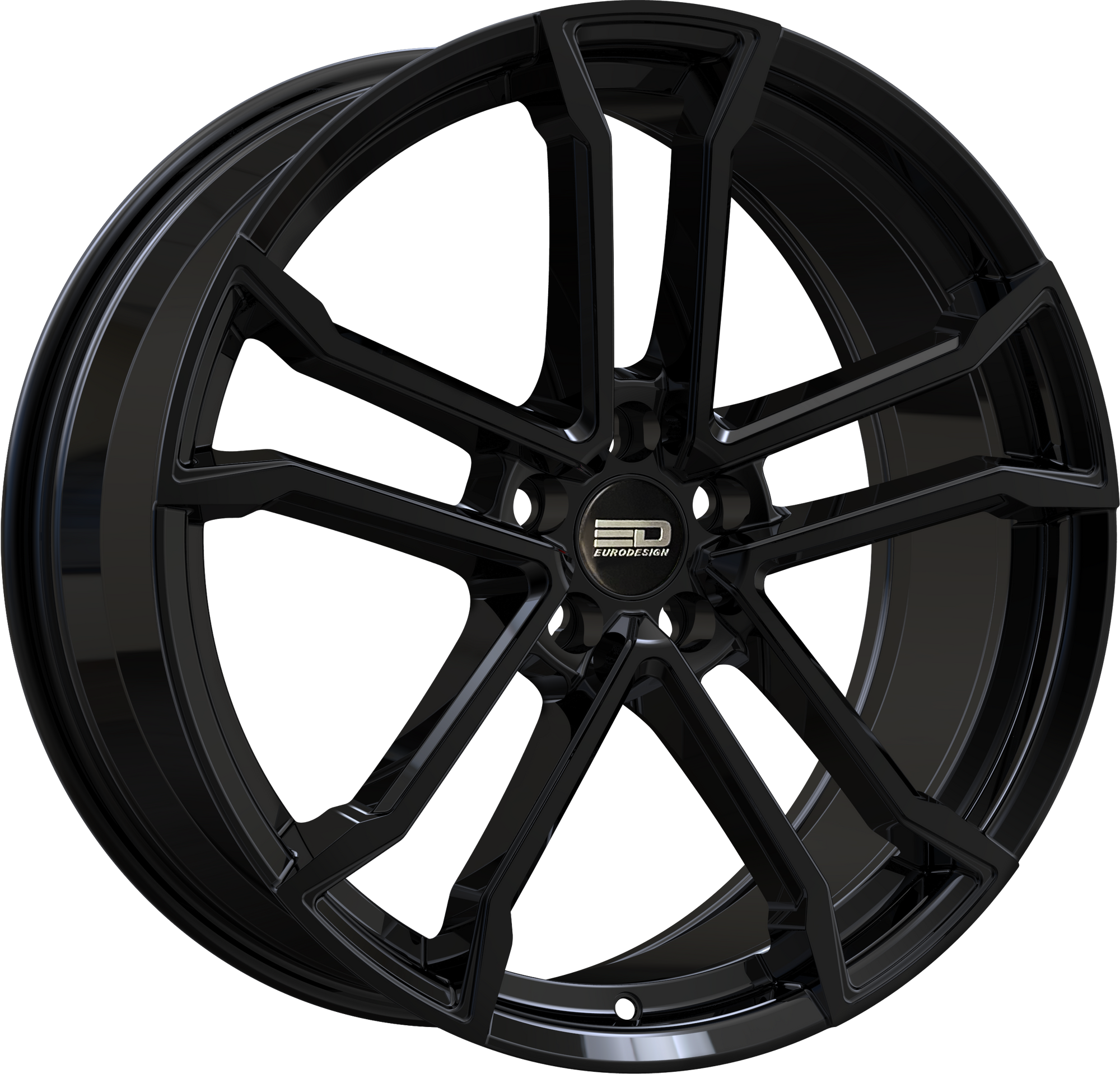 Euro Design Monaco Gloss Black 18x8 +35 5x114.3mm 60.1mm - WheelWiz