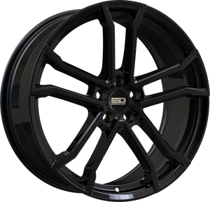 Euro Design Monaco Gloss Black 18x8 +40 5x114.3mm 66.1mm - Wheelwiz