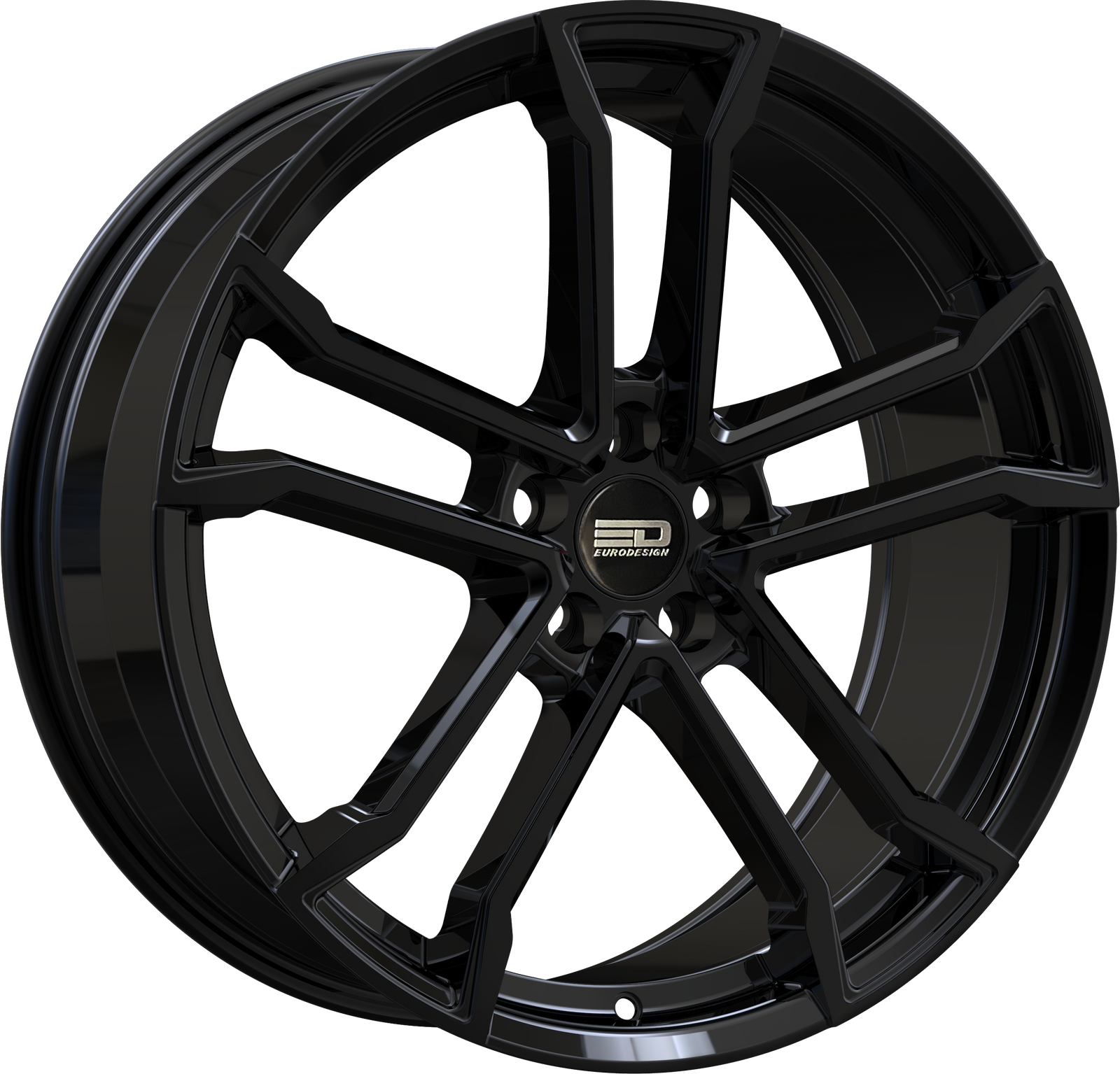 Euro Design Monaco Gloss Black 18x8 +40 5x114.3mm 66.1mm - Wheelwiz