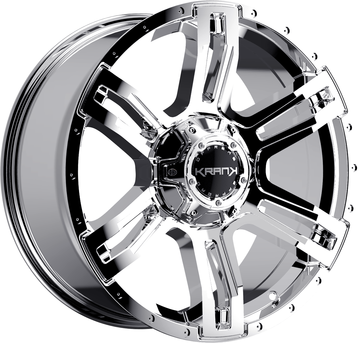 Krank Caliper Chrome 20x9 +18 6x135|6x139.7mm 108mm - Wheelwiz