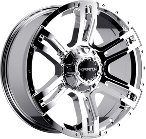 Krank Caliper Chrome 20x9 +18 6x135|6x139.7mm 108mm - Wheelwiz