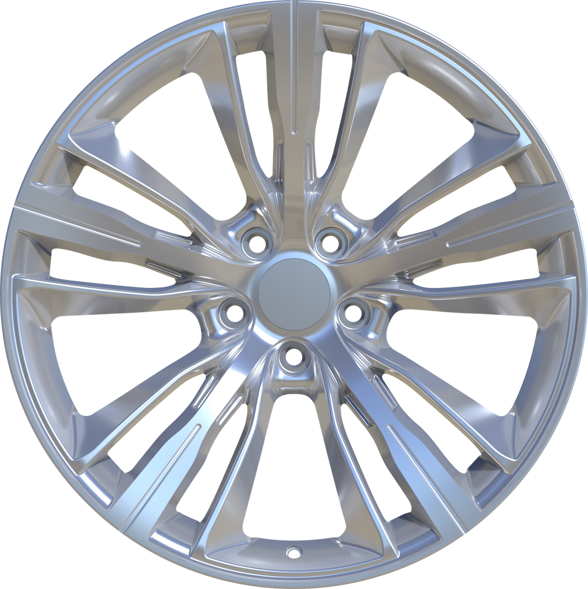 YKW Replica MF7 Silver 18x8 +35 5x120mm 72.6mm - Wheelwiz