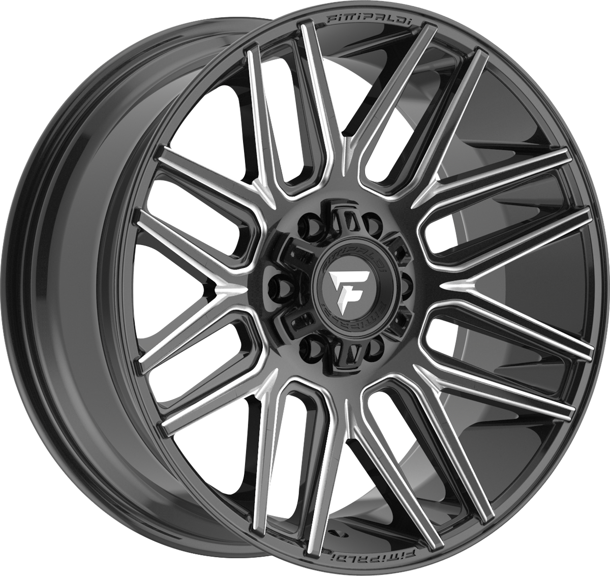 Fittipaldi FA14 Gloss Black Milled 22x10 -19 8x170mm 125.2mm - Wheelwiz