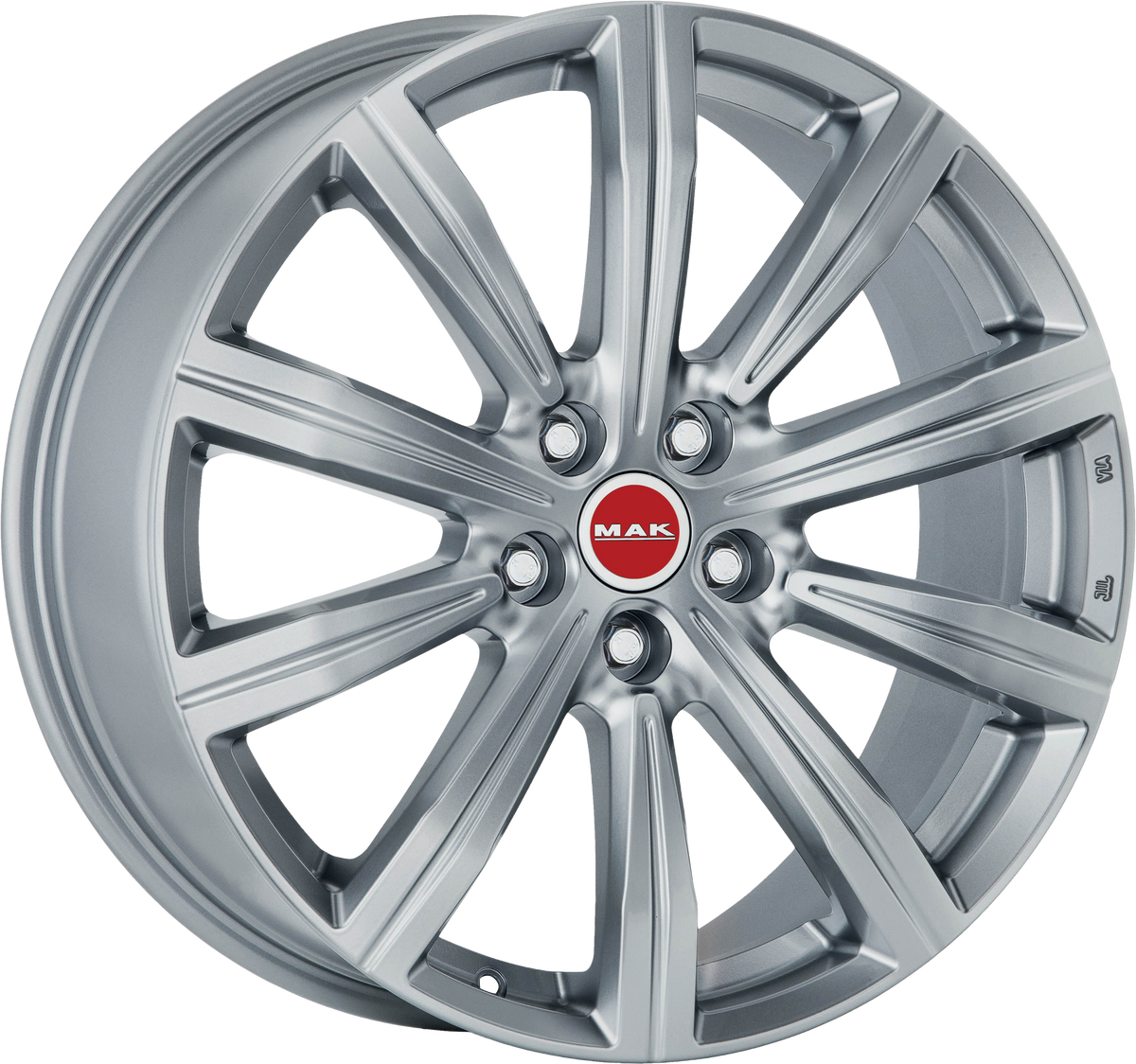 MAK BIRMINGHAM Silver 19x8 +28 5x112mm 66.45mm - Wheelwiz