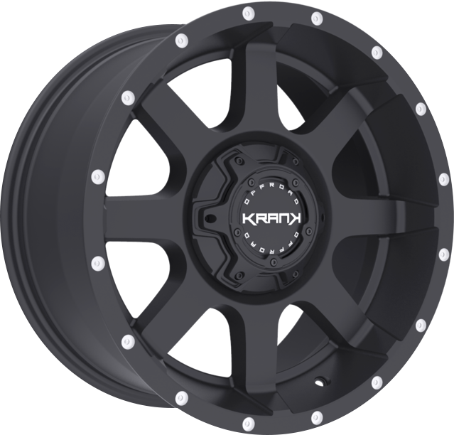 Krank Slick Satin Black 17x9 +18 5x127|5x139.7mm 77.8mm - Wheelwiz