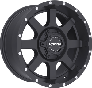Krank Slick Satin Black 17x9 0 5x127|5x139.7mm 77.8mm - Wheelwiz