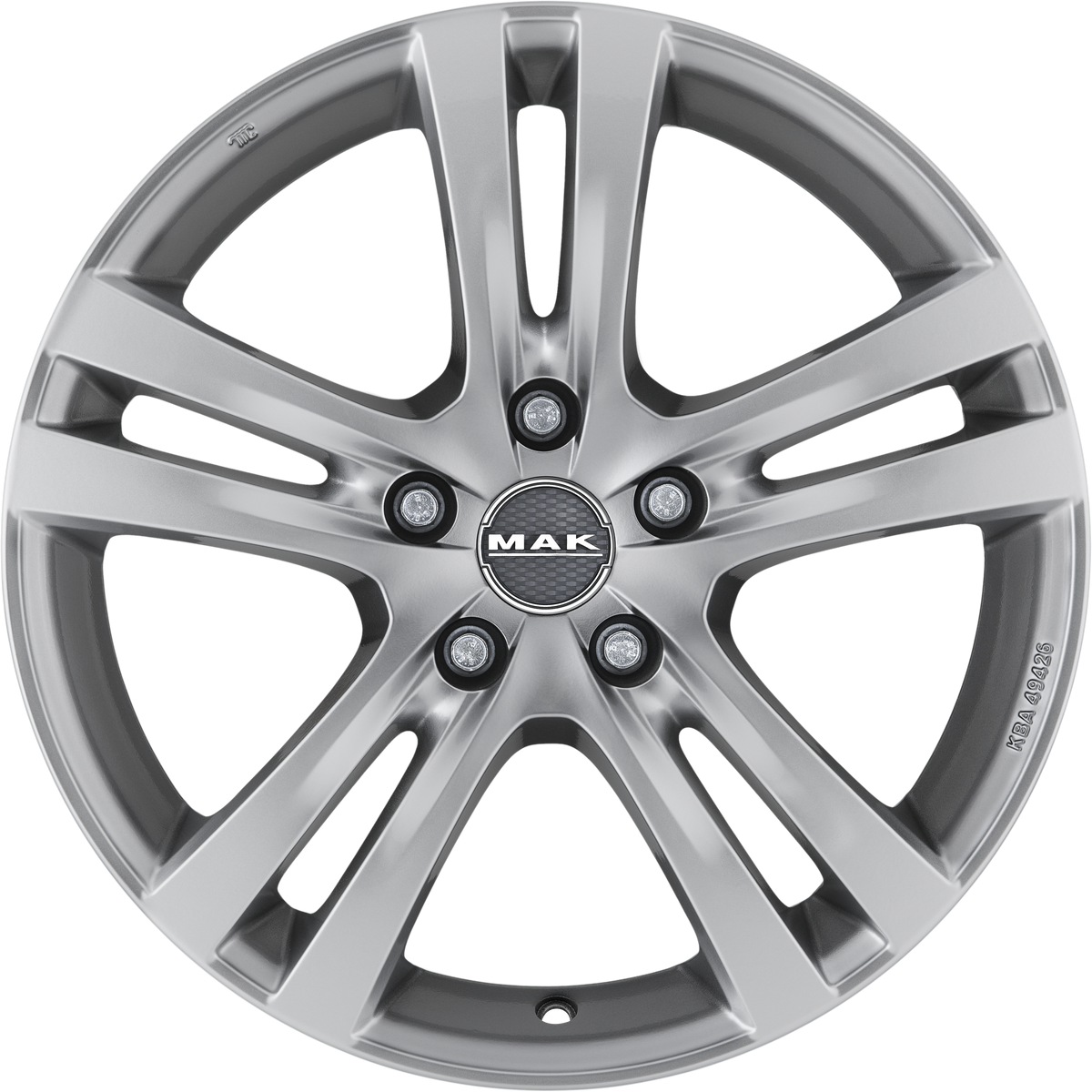MAK Zenith Hyper Silver 18x8 +45 5x108mm 72mm
