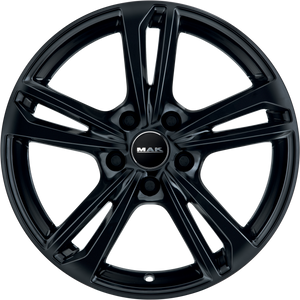 MAK Emblema Gloss Black 17x7.5 +37 5x112mm 66.45mm