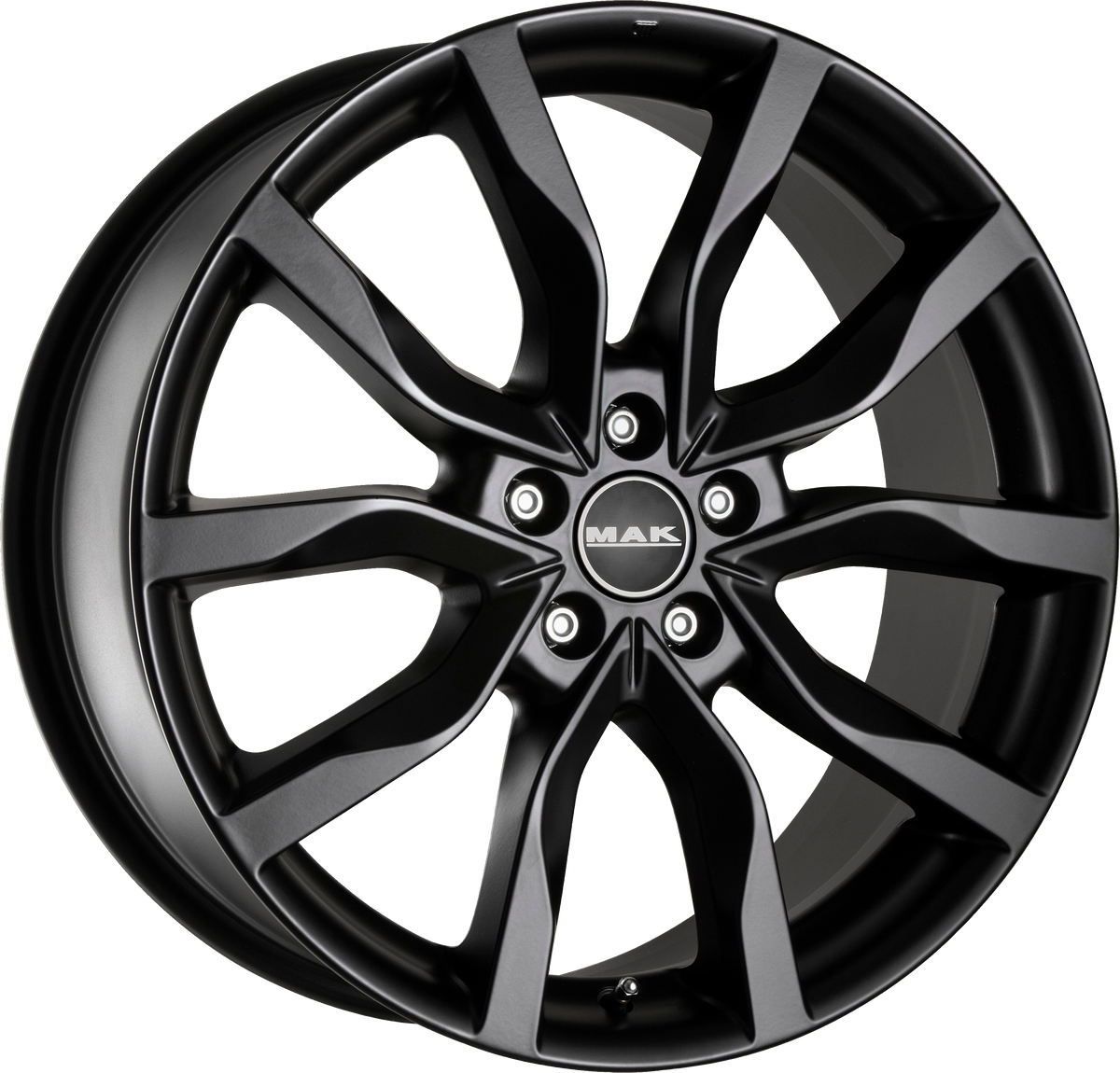 MAK HIGHLANDS Matte Black 17x7.5 +45 5x114.3mm 64.1mm - Wheelwiz