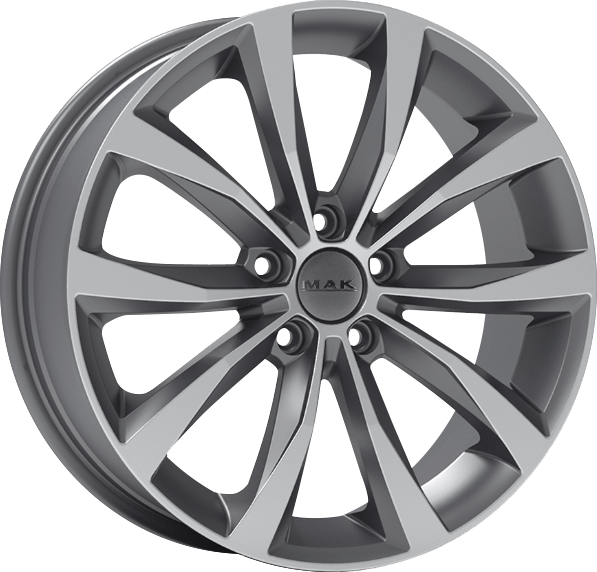 MAK WOLF Gunmetal 19x8 +48 5x100mm 56.1mm - Wheelwiz
