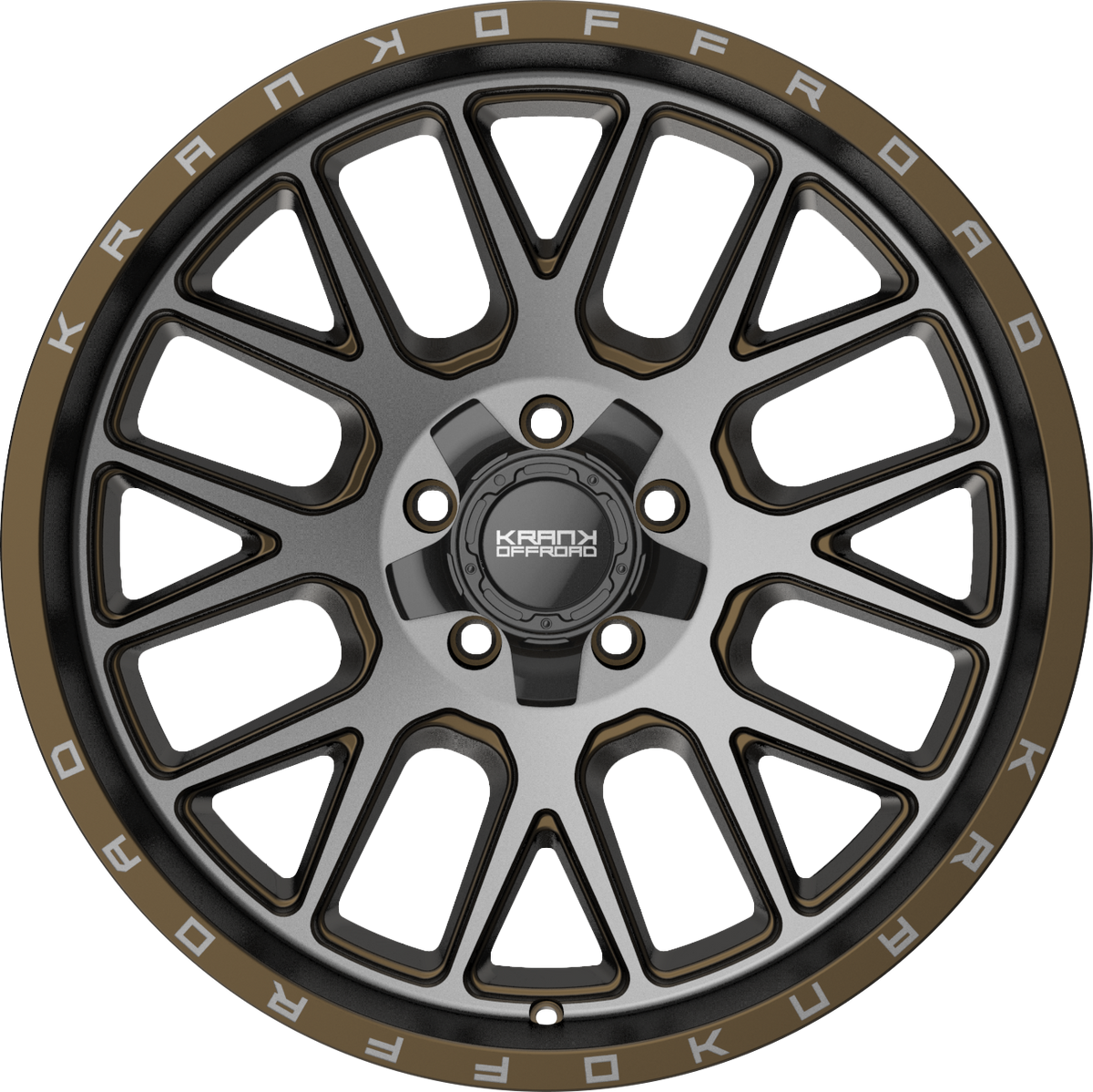 Krank Fuse Bronze Dark Tint 20x10 -18 5x127|5x139.7mm 77.8mm - Wheelwiz