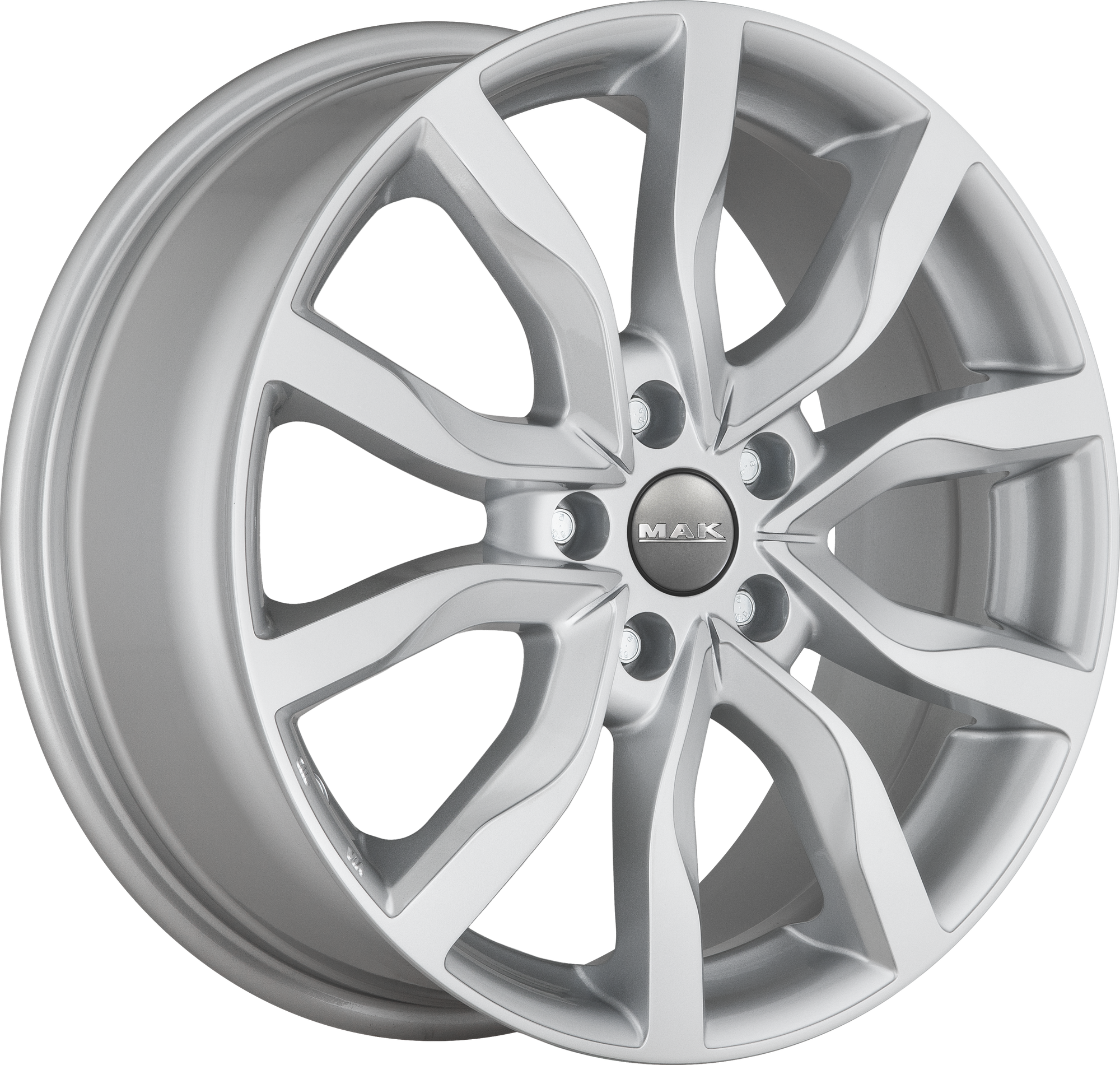 MAK Koln Silver 18x9 +50 5x130mm 71.6mm