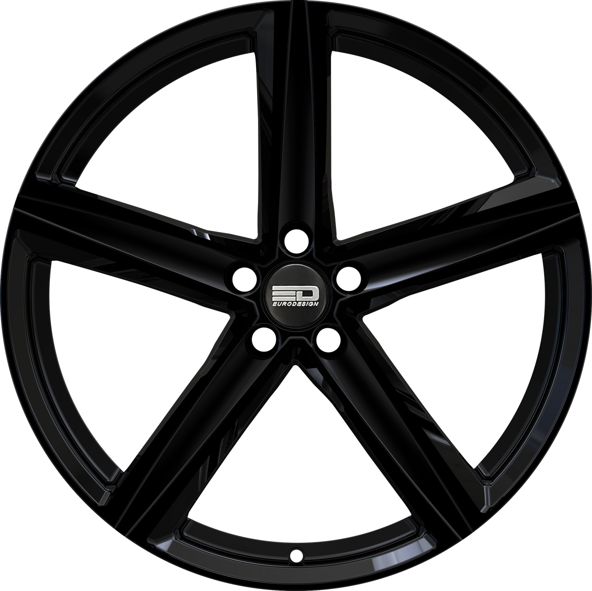 Euro Design Spa Gloss Black 19x8.5 +40 5x108mm 67.1mm - Wheelwiz