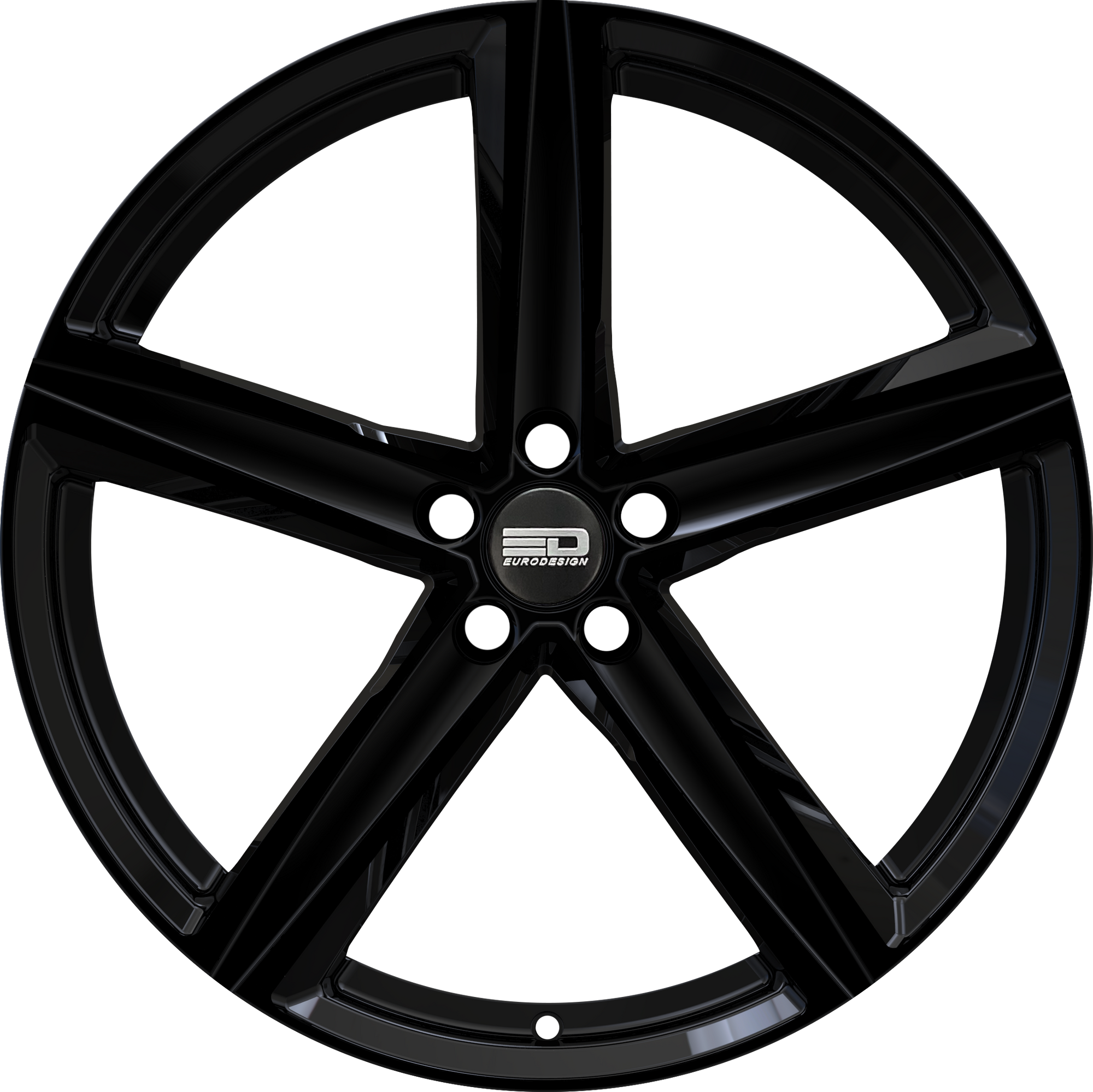 Euro Design Spa Gloss Black 19x8.5 +25 5x112mm 66.5mm - WheelWiz
