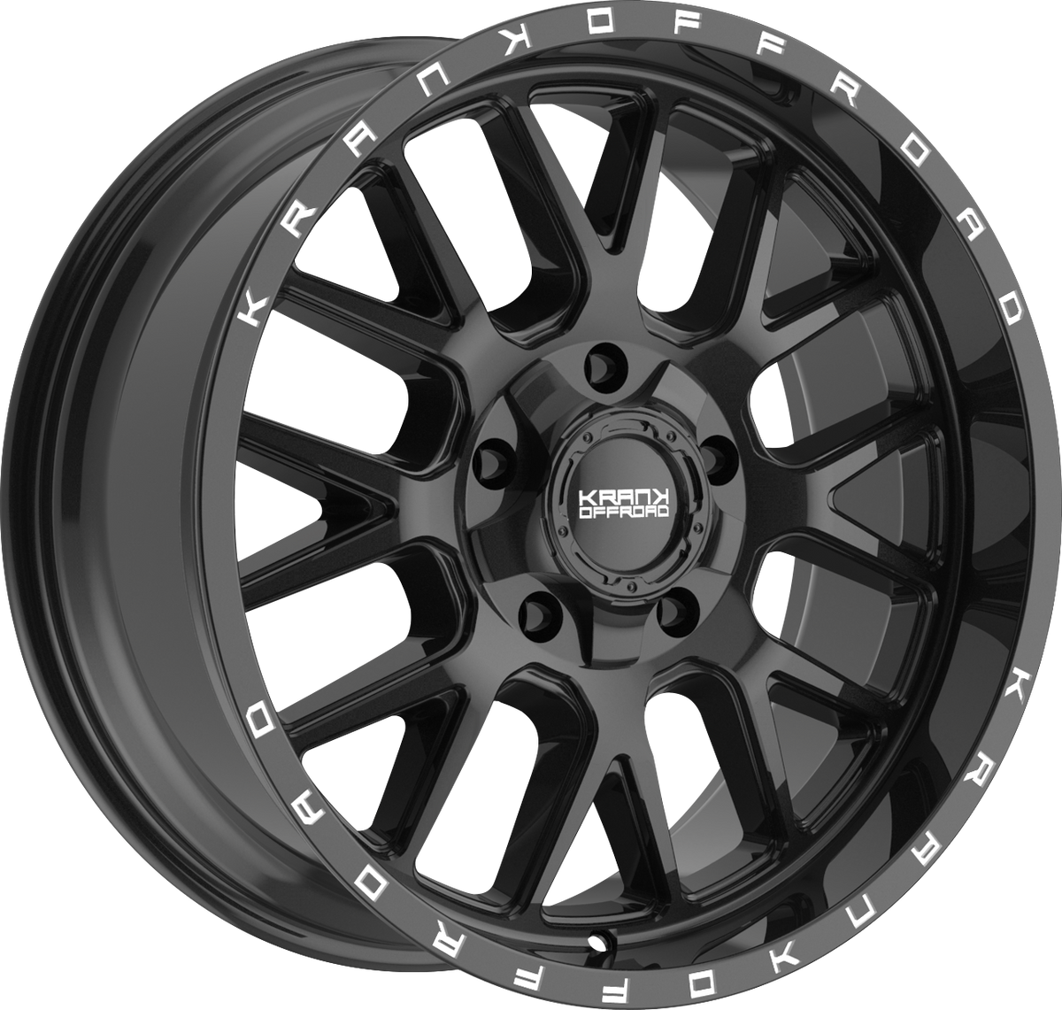 Krank Fuse Gloss Black 22x10 -18 5x127|5x139.7mm 77.8mm - Wheelwiz