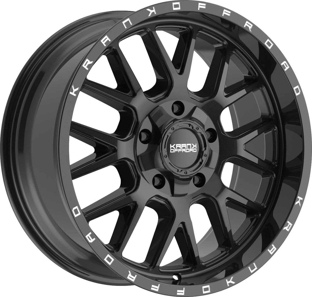 Krank Fuse Gloss Black 22x10 -18 5x127|5x139.7mm 77.8mm - Wheelwiz