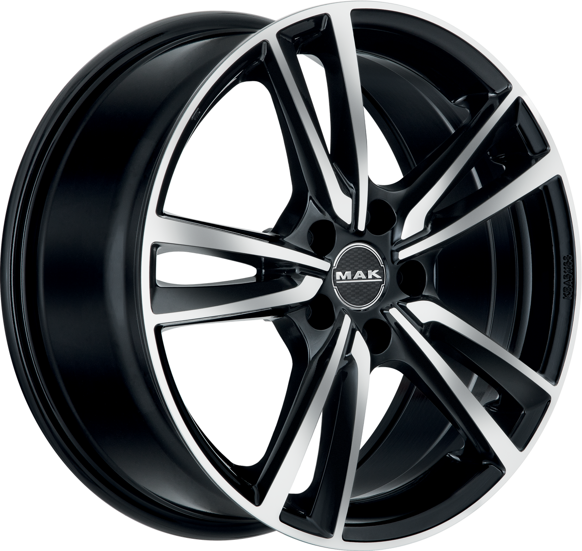 MAK Icona Black Mirror 17x7.5 +47 5x112mm 76mm - Wheelwiz