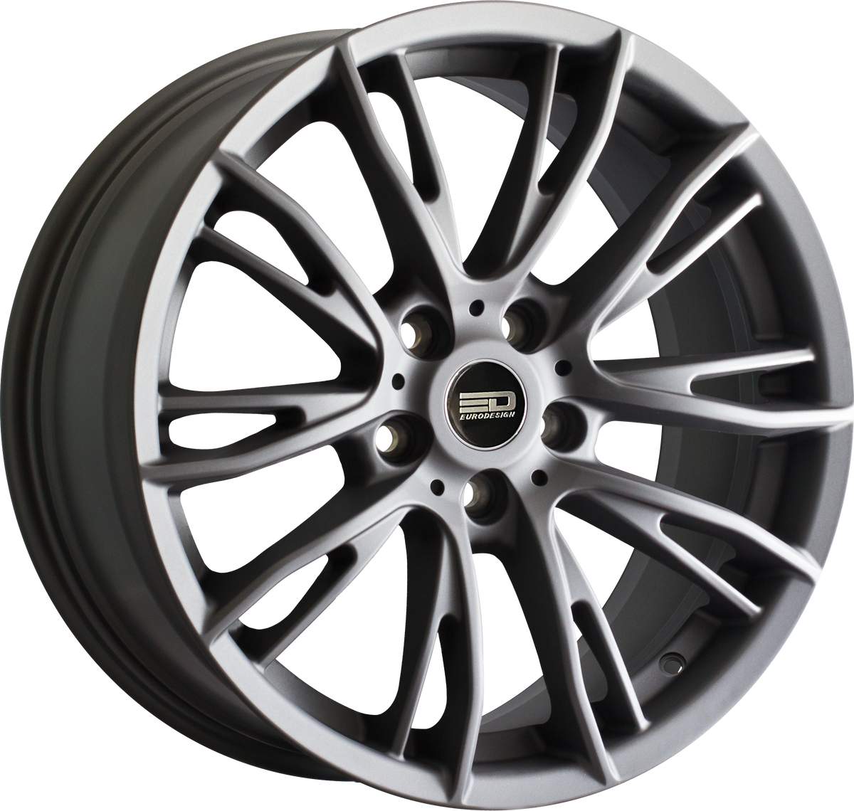 Euro Design Venice Matte Gunmetal 18x8 +35 5x120mm 72.6mm - Wheelwiz