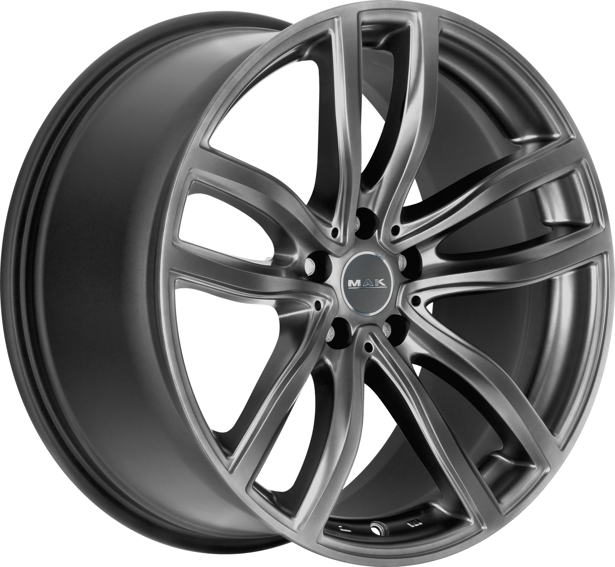 MAK Fahr Matte Titanium 18x7.5 +51 5x112mm 66.6mm