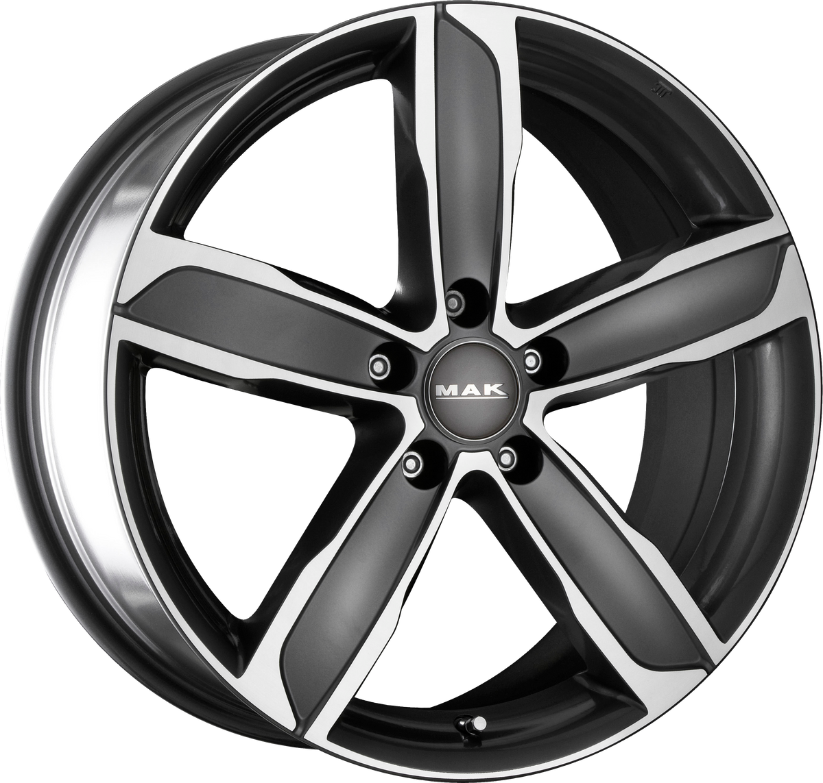 MAK STADT W Gunmetal w/ Mirrored Face 17x7.5 +40 5x112mm 66.45mm - Wheelwiz