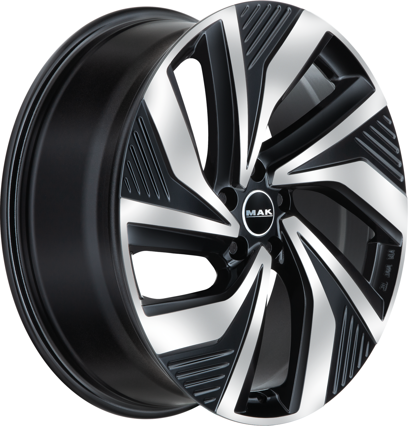 MAK Electra Black Mirror 20x8 +40 5x112mm 76mm - Wheelwiz