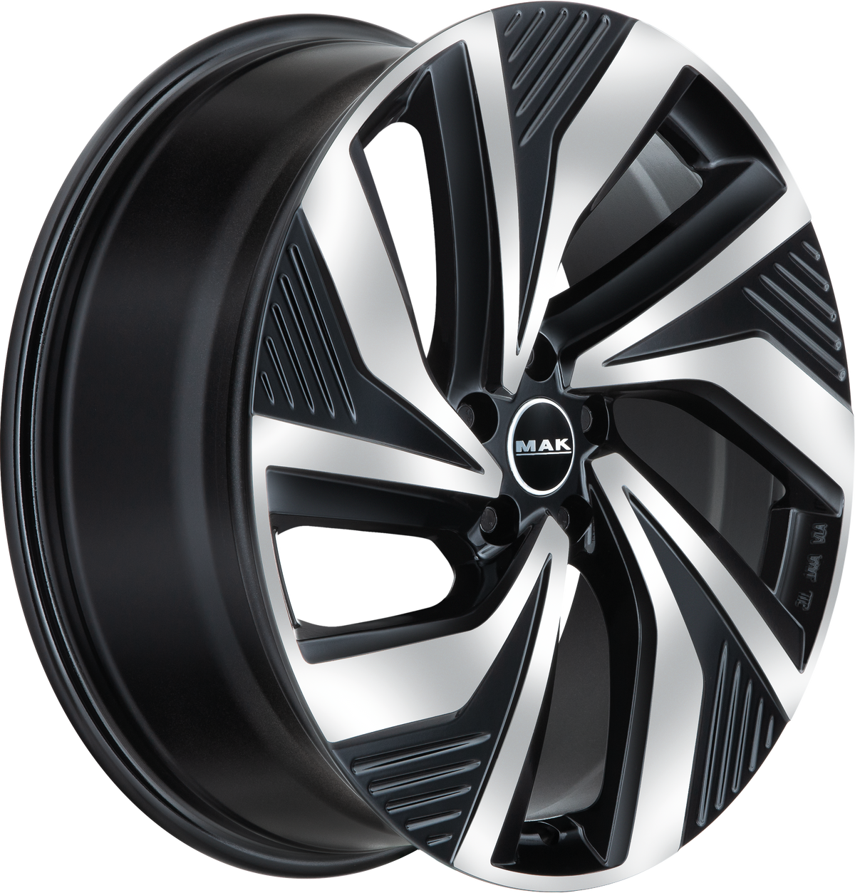 MAK Electra Black Mirror 20x8 +45 5x114.3mm 76mm - Wheelwiz