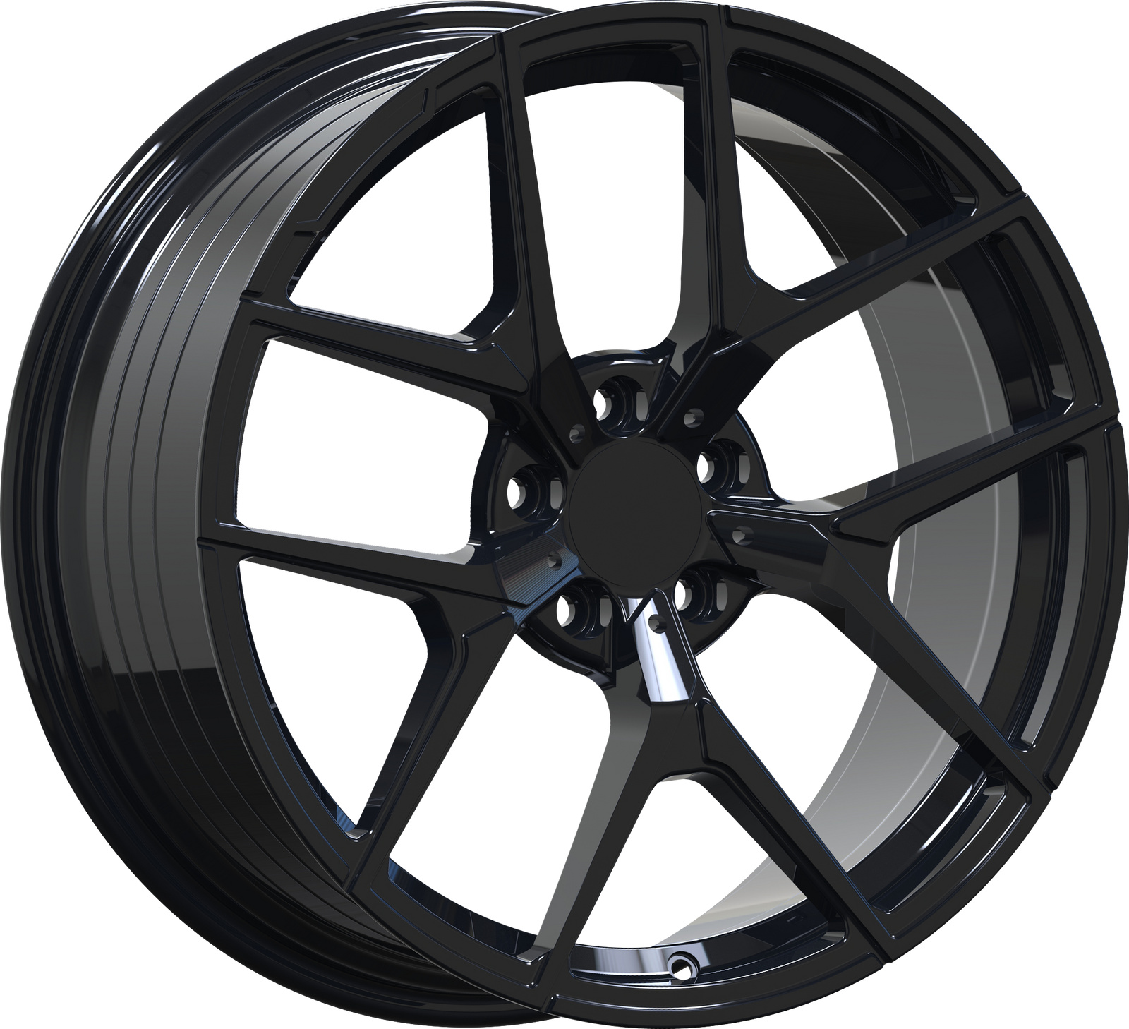 YKW Replica MF20 Gloss Black 18x8 +45 5x112mm 66.6mm - Wheelwiz