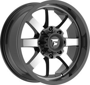 Fittipaldi FA16MB Gloss Black Machined 20x9 +12 8x180mm 124.3mm