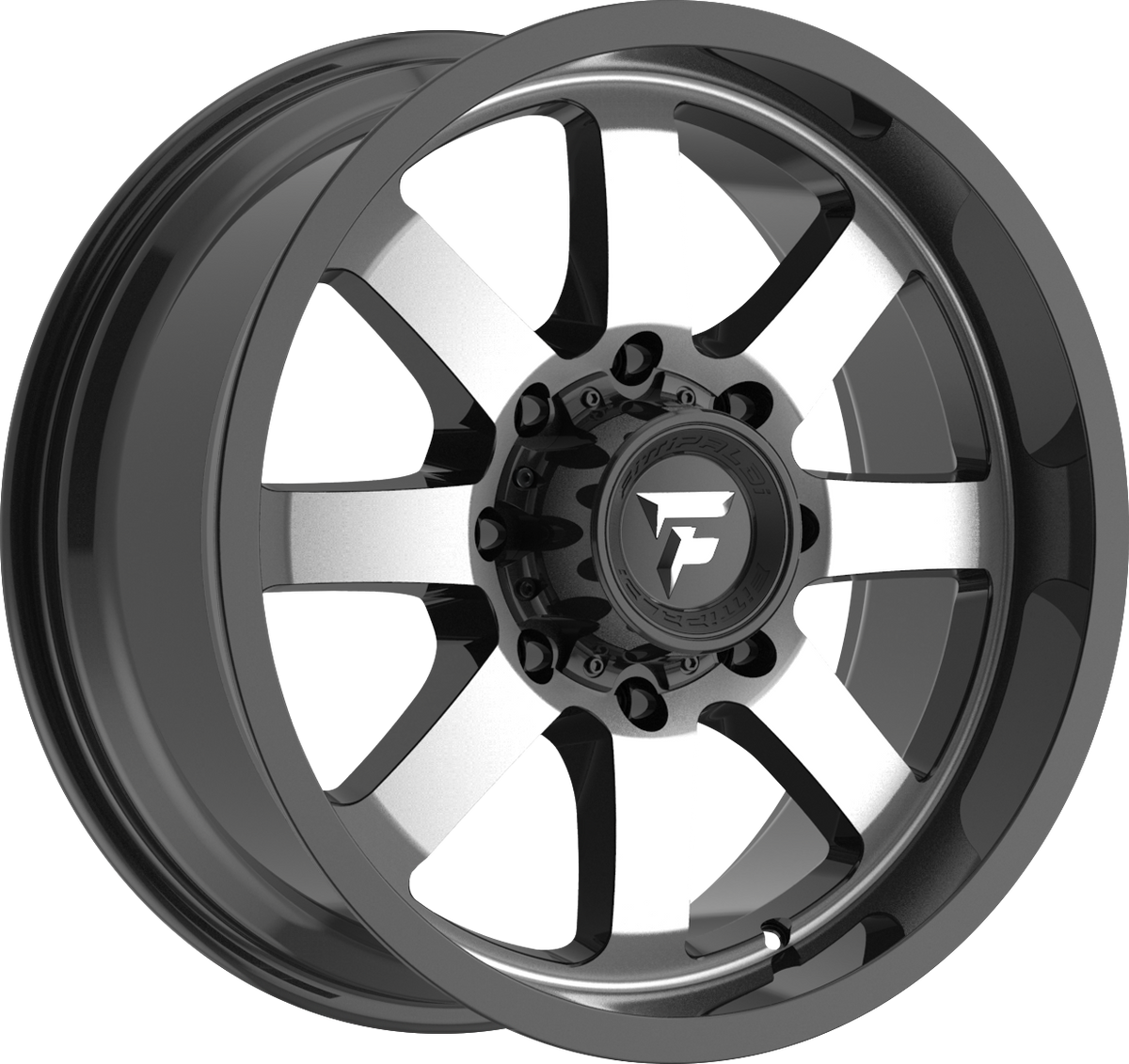 Fittipaldi FA16MB Gloss Black Machined 18x9 +12 8x170mm 130.2mm
