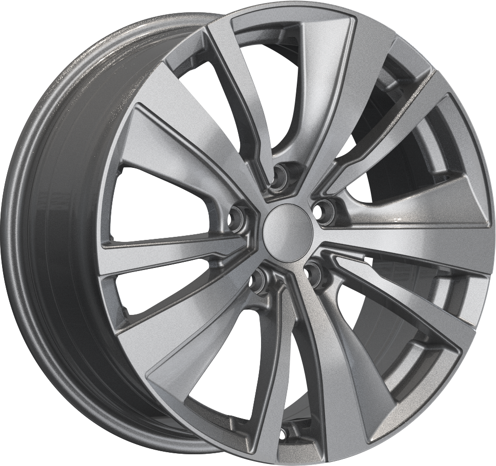 YKW Replica MF1 Matte Gunmetal 17x7.5 +40 5x114.3mm 66.1mm - Wheelwiz