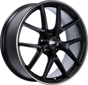 BBS CIR BLACK w/STAINLESS LIP 19x9.5 CUSTOM 5x114.3mm - Wheelwiz