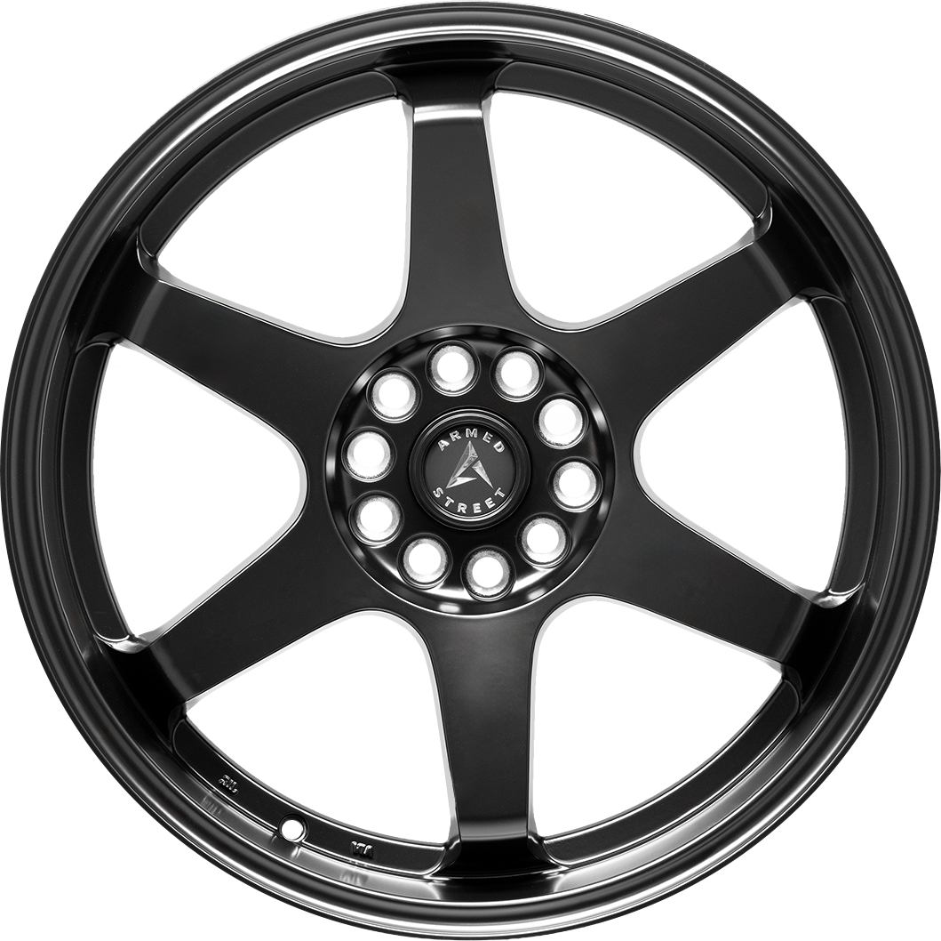 Armed Wheels Veteran Full Satin Black 17x8 +28 5x100mm 74.1mm - Wheelwiz
