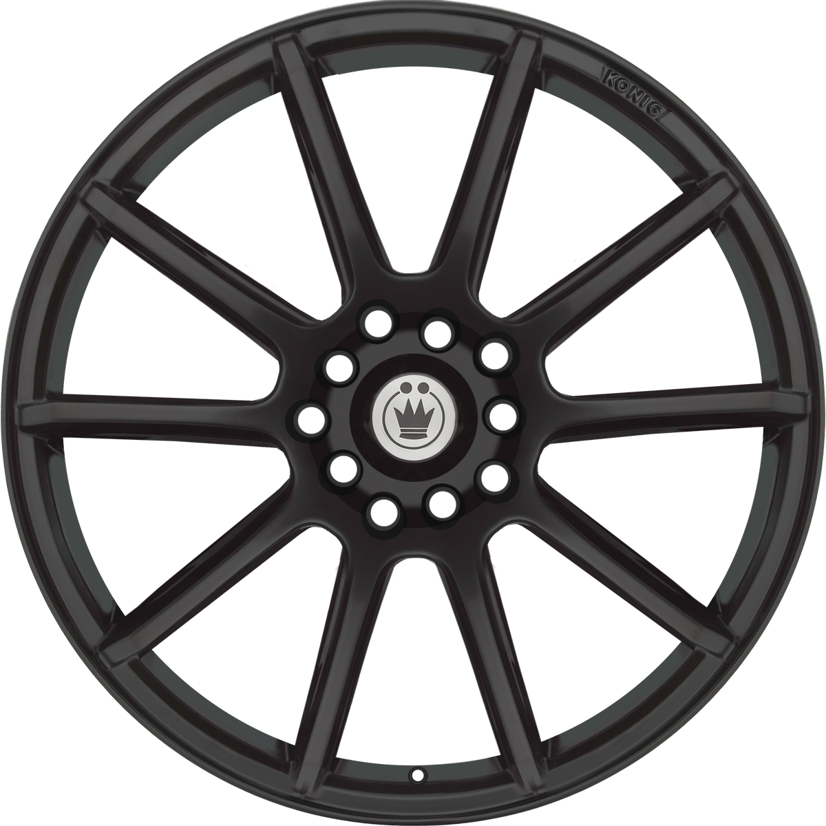 Konig Control Matte Black 16x7 +40 4x100|4x114.3mm 73.1mm - Wheelwiz