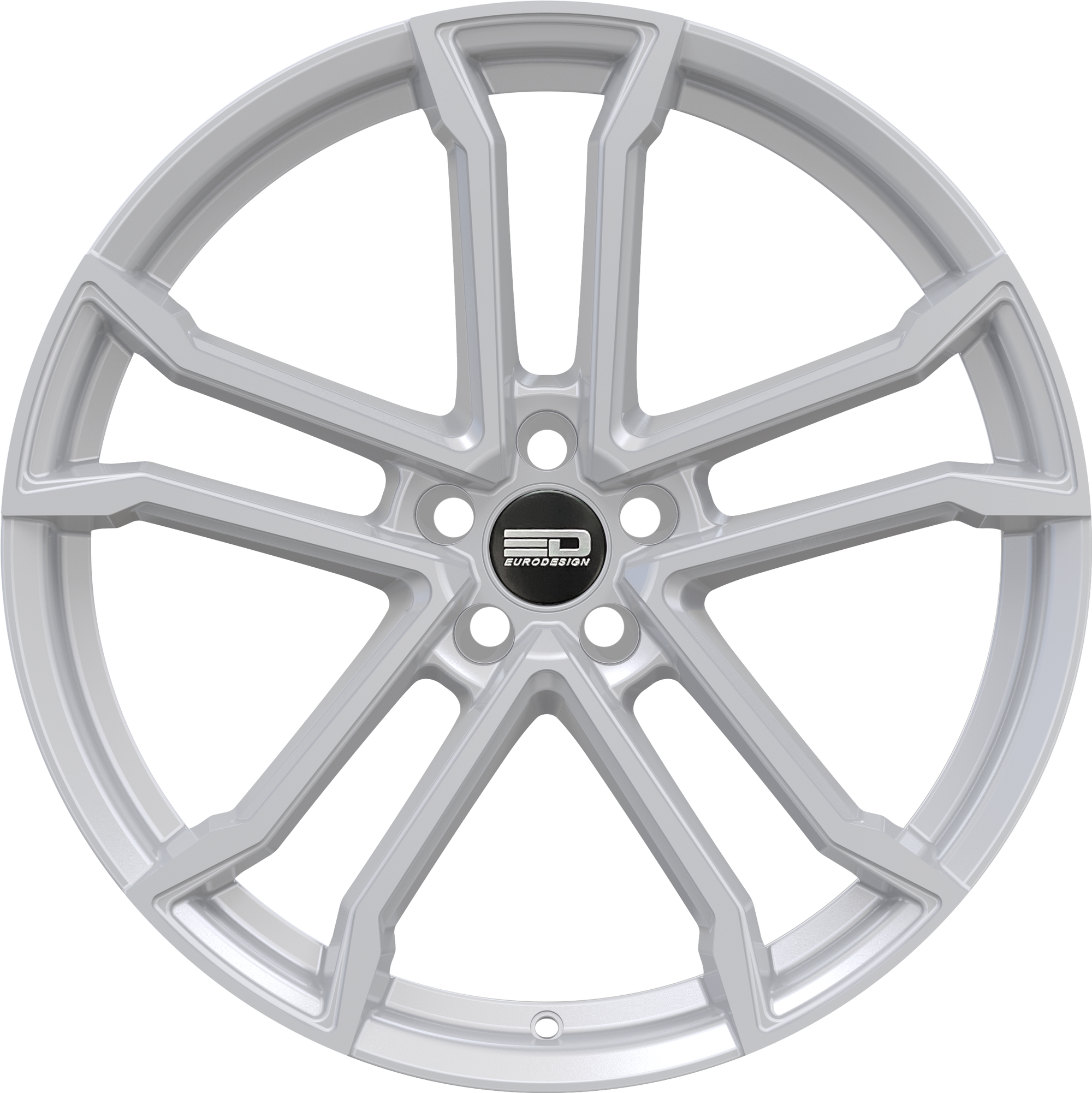 Euro Design Monaco - EFS Hyper Silver 18x8 +25 5x100|5x105|5x110|5x112|5x115|5x118|5x108|5x114.3|5x98mm 72.6mm - WheelWiz