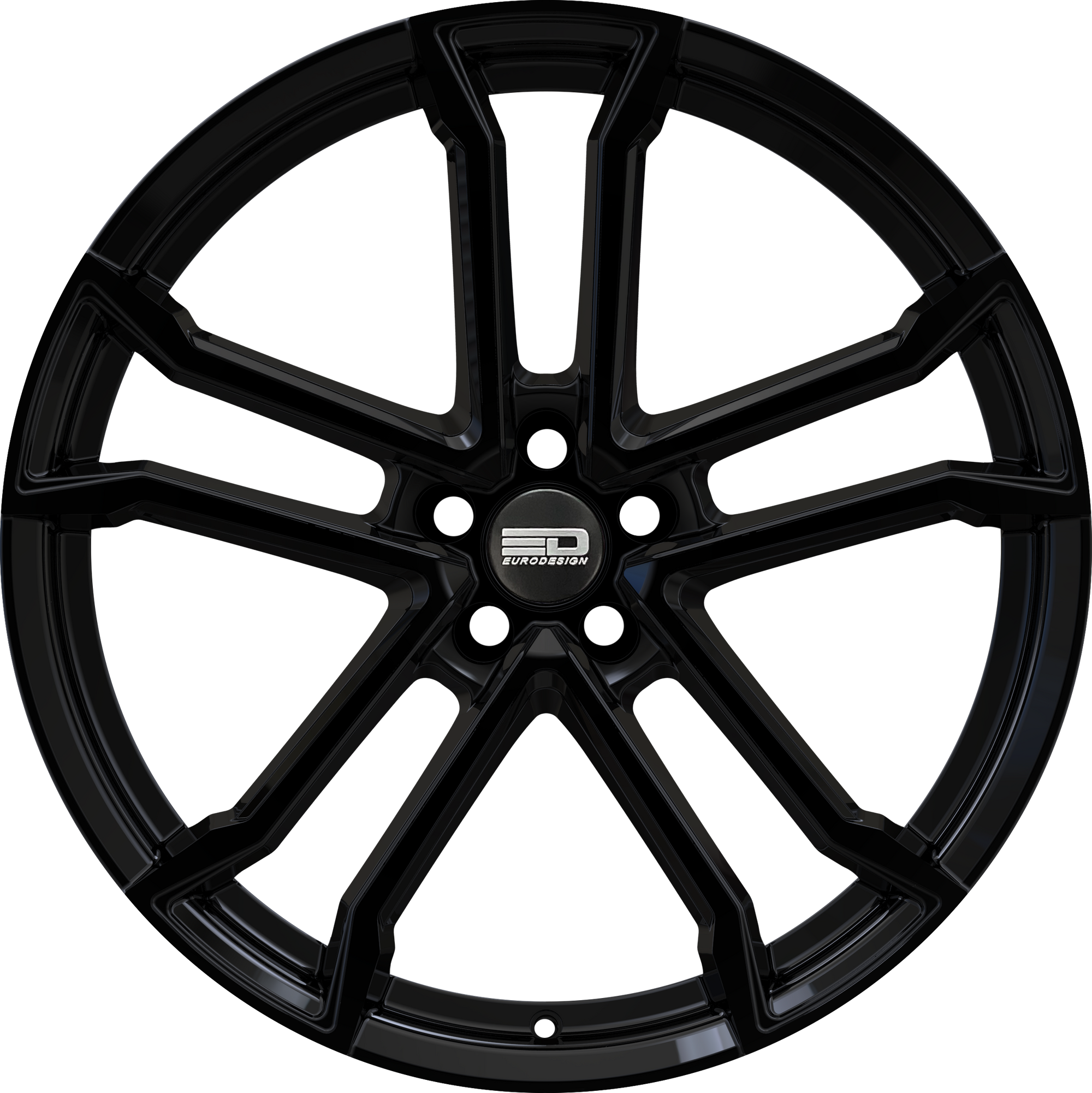 Euro Design Monaco - EFS Gloss Black 18x8 +35 5x100|5x105|5x110|5x112|5x115|5x118|5x108|5x114.3|5x98mm 72.6mm - WheelWiz