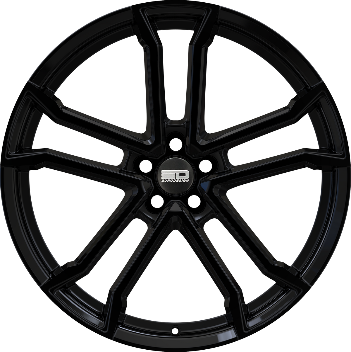 Euro Design Monaco - EFS Gloss Black 19x8.5 +42 5x100|5x105|5x110|5x112|5x115|5x118|5x108|5x114.3|5x98mm 72.6mm - Wheelwiz