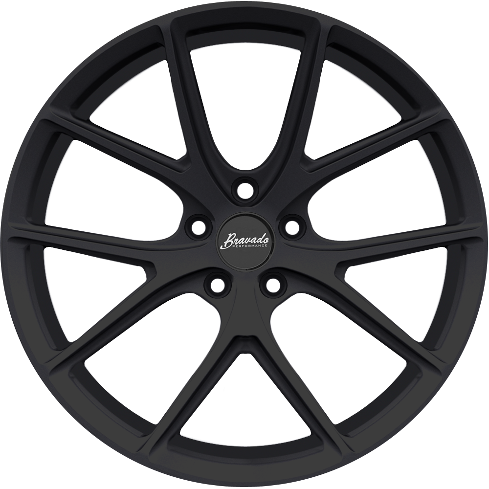 Bravado Tribute Matte Black 20x11 +21 5x115mm 71.5mm - Wheelwiz