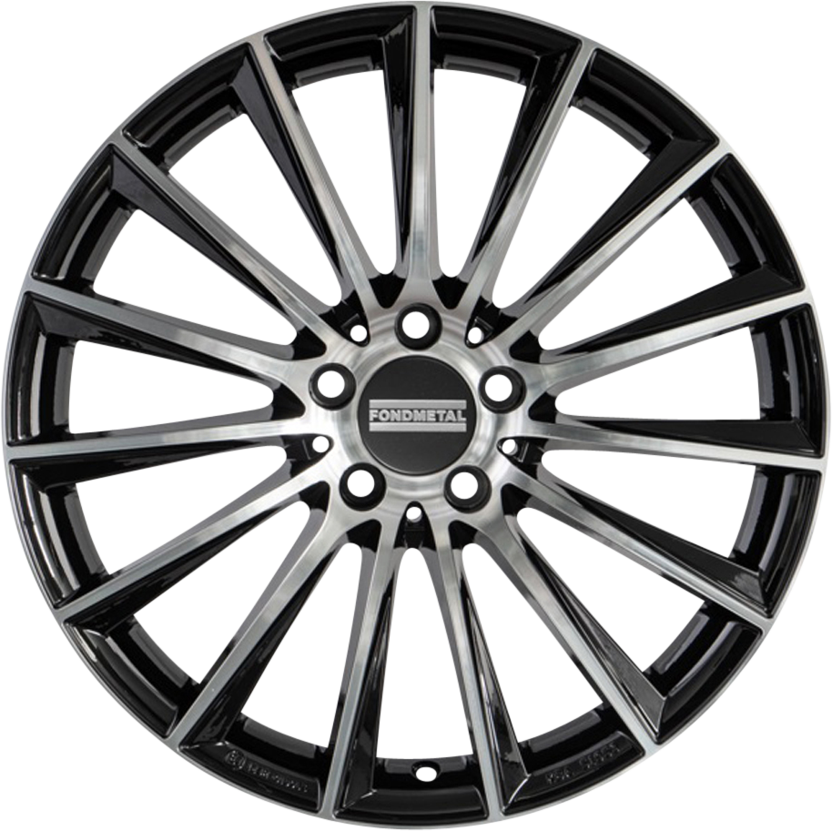Fondmetal Aidon Gloss Titanium Machined 19x9 +44 5x112mm 66.5mm - Wheelwiz