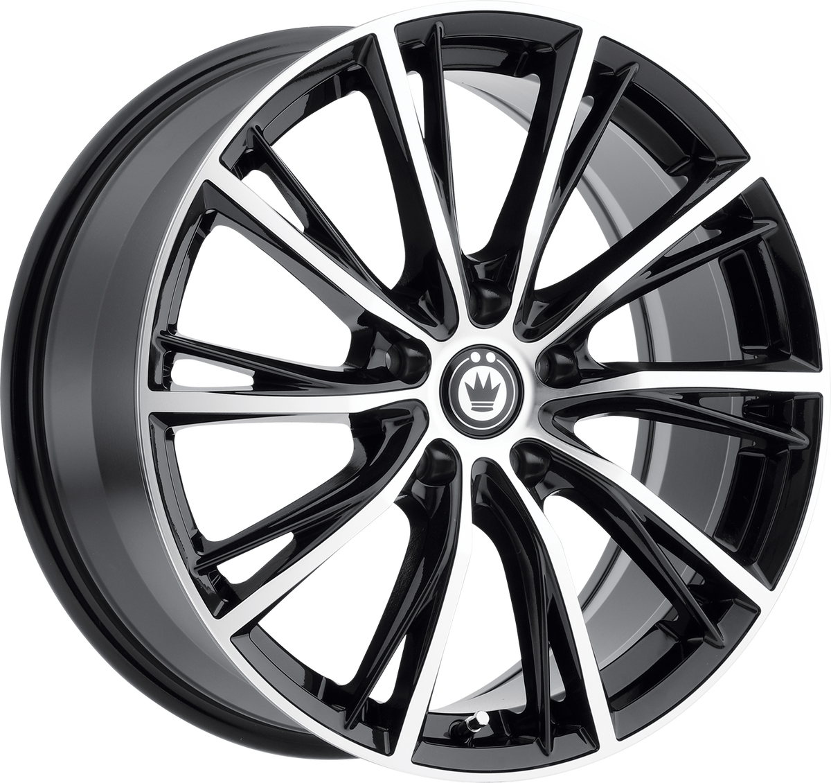 Konig Impression Gloss Black W/ Machined Face 16x7.5 +40 5x114.3mm 73.1mm - Wheelwiz