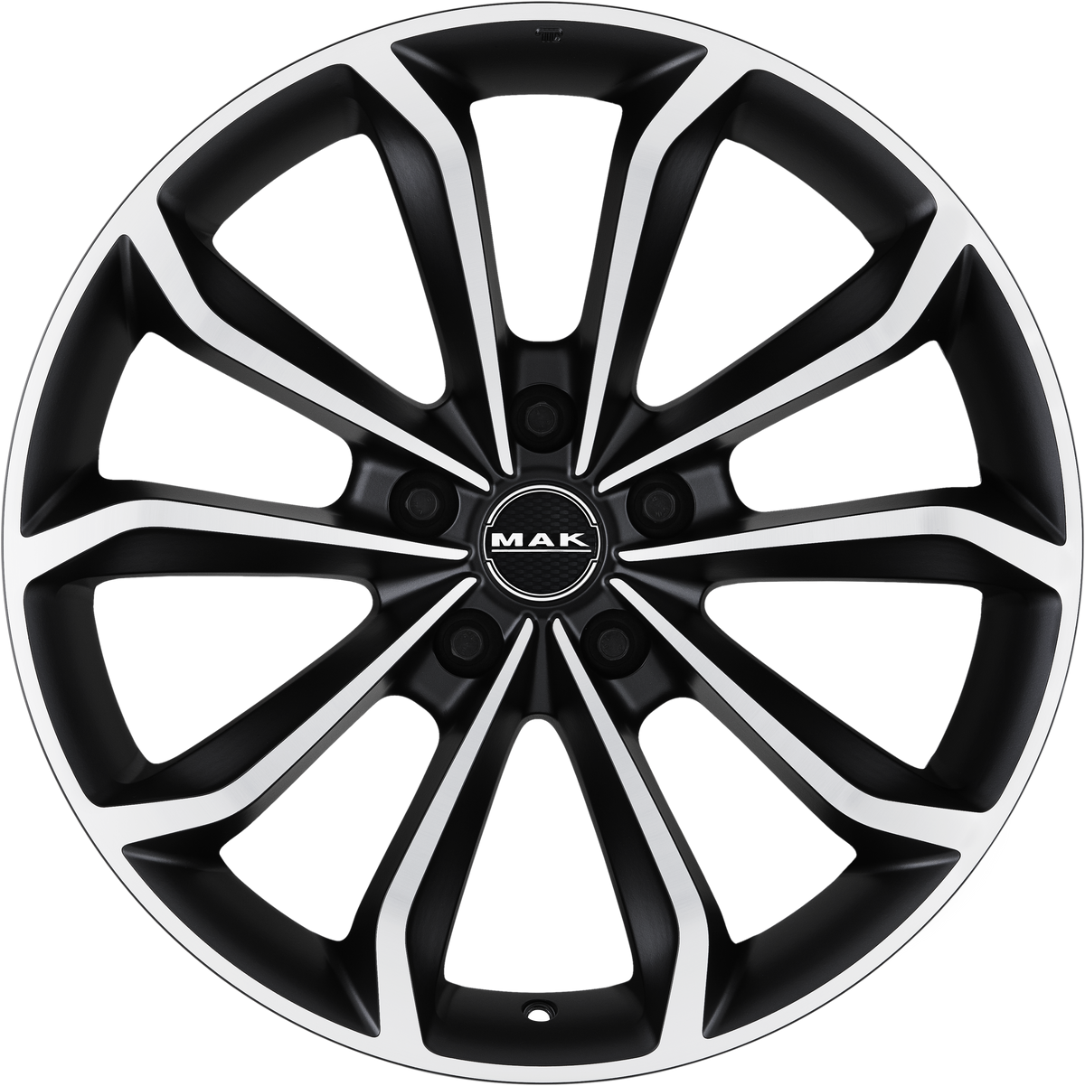 MAK Xenon Ice Black 18x8 +45 5x108mm 72mm - Wheelwiz